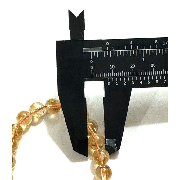 Natural Citrines Bracelet Healing Reiki 8 MM - Picture 4 of 4